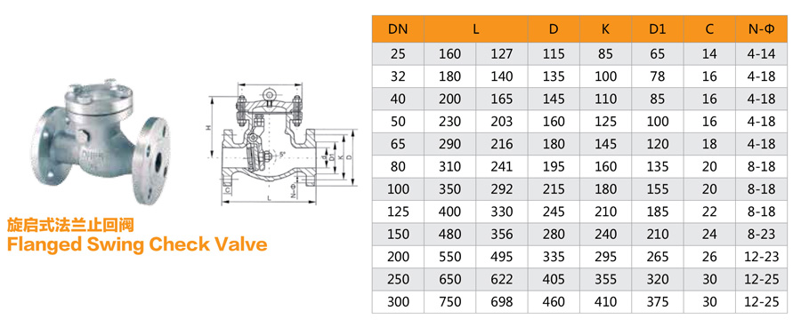 Swing type flange check valve. jpg